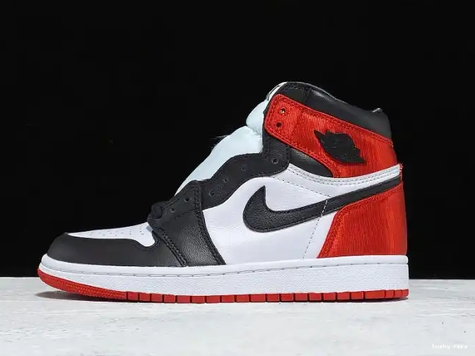 Cheap Husky Satin Black Retro Toe 1 Air CD0461-016 Jordan High 0625